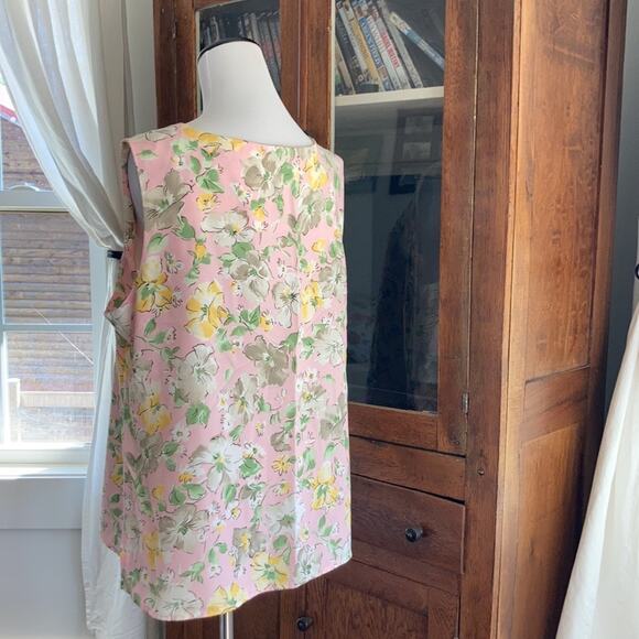 N Touch Pink Floral Print Shell, Size XL - Picture 5 of 7